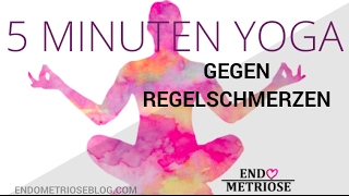 Yoga  5 min gegen Regelschmerzen Nr1 [upl. by Gautious66]