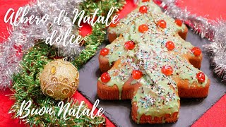 DOLCE ALBERO DI NATALE  IDEA COLORATA PER NATALE  RICETTA FACILE E VELOCE [upl. by Annawd70]