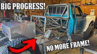 Ranger Prerunner Build EP2 Rear Suspension and Roll Cage Underway [upl. by Aerdnaid766]