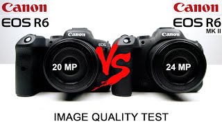 Canon R6 VS Canon R6 Mark II  Review  20 mp vs 24 mp  Image Quality Test  Hot shoe issue [upl. by Oicnerolf]