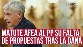 Oskar Matute a Mazón quotEs mejor que diga que fue abducido por un agujero negroquot [upl. by Ainex]