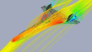 SolidWorks Flow SImulation  Heavy Spaceplane Concept CloseStall Slowest Possible Flight Speed [upl. by Nnorahs]