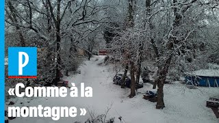 Intempéries  de la neige en abondance dans le Sud de la France [upl. by Lombardi]