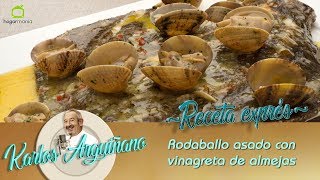 Receta de rodaballo asado con vinagreta de almejas por Martín Berasategui [upl. by Arracot]