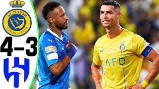 Al Nassr vs Al Hilal 43  RONALDO vs NEYMAR  All Goals and Highlights 2023 [upl. by Lraep539]