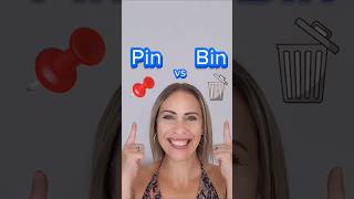 📌 Pin vs 🗑Bin  Do You Hear the Difference American English [upl. by Netsyrc]