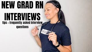 New Grad Nursing Interview Tips  MOST Frequently Asked Questions [upl. by Varuag]