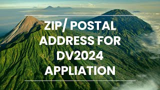 How to Find ZipPostal Code To use in DV Lottery Application  Green Card Lottery 2024 [upl. by Head]