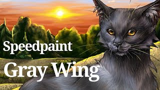 SpeedPaint Warrior Cats  Grey Wing [upl. by Coray46]