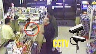 Shopkeeper turns gun on robber  stupid thief puts his gun down [upl. by Yevreh]