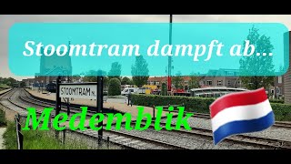 Stoomtram dampft ab [upl. by Hardman]