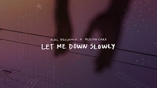 Alec Benjamin  Let Me Down Slowly feat Alessia CaraOfficial Lyric Video [upl. by Lock824]