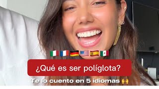 ¿Qué significa “SER POLÍGLOTA” Te lo cuento en 5 idiomas 🇩🇪🇫🇷🇮🇹🇪🇸🇺🇸 [upl. by Laurie]