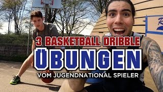 3 Basketball Dribbel Übungen von Nationalspieler [upl. by Adiaz445]