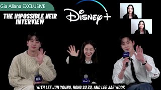 The Impossible Heir EXCLUSIVE INTERVIEW QampA with Lee Jae Wook Lee Jun Young Hong Su Zu Disney [upl. by Meadows]