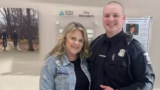 Community rallies behind Sterling Heights police officer fighting cancer [upl. by Irrahs]