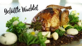 Gefüllte Wachtel selbst zubereiten Gourmondo Food Studio [upl. by Anastasio]