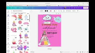 Designing a Custom Invitation on Canva 🎨 [upl. by Septima]