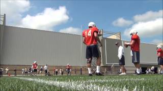 Christian Hackenberg and Tyler Ferguson Practicing [upl. by Alinoel593]