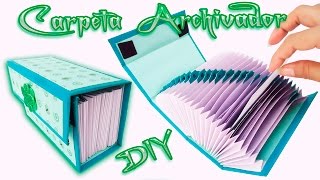 Carpeta Archivadora Scrapbook carft Diy  Folder o Caja archivador [upl. by Hannon997]