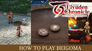 EIYUDEN CHRONICLE HUNDRED HEROES  How to play beigoma [upl. by Nasas]