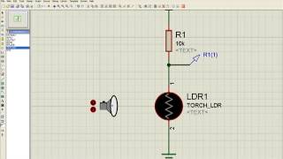LDR en proteus [upl. by Slotnick]