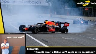 Ceccarelli “Quanti errori a Baku la F1 resta sotto pressione [upl. by Tarfe]