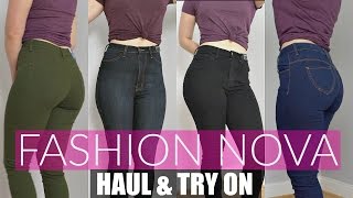 Huge Fashion Nova Try On Haul amp Review  Jeans For Curvy Women [upl. by Aronid]