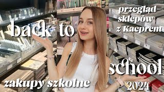 BACK TO SCHOOL 2024 🌸 1 przegląd sklepów z Kacperkiem zakupy szkolne [upl. by Ellette86]