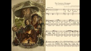 The Fellowship of the Ring  The Caverns of Isengard ♪Piano Sheet Music♪ [upl. by Turne]