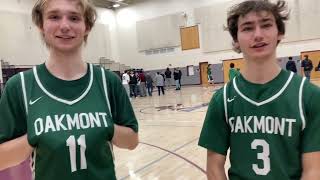 The Hulecki twins combine for 50 points to defeat Westborough Post game Interview [upl. by Aisenet]