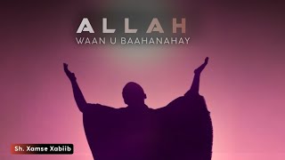 ALLAH baan u baahanahay  Sh Xamse Xabiib [upl. by Nelloc243]