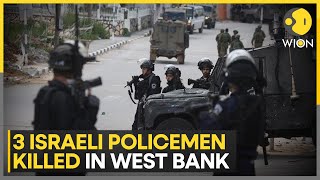 West Bank Raid 3 Israeli policemen killed in West Bank shooting says IDF  WION Pulse [upl. by Beckie]