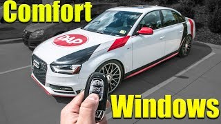 Remote Control Window for Audi B85 S4 [upl. by Emelda132]