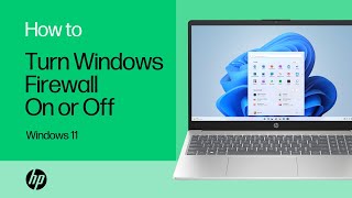 How to turn the Windows firewall on or off in Windows 11  HP Computers  HP Support [upl. by Eerpud]