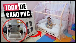 CAMA MONTESSORIANA COM CANO DE PVC  FICOU INCRÍVEL [upl. by Adnaugal]