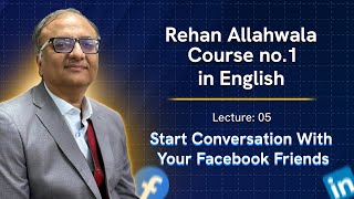 Start Conversation With Your Facebook Friends  Lec 05 [upl. by Fraya]