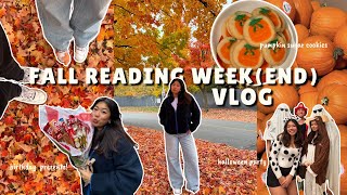 UOFT FALL READING WEEKEND VLOG halloween party thrifting pumpkin carving etc [upl. by Deni]