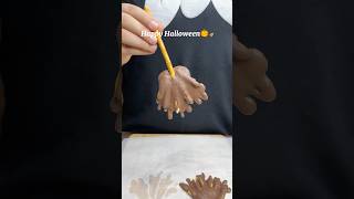 Chocolate Halloween🍫🎃🧹shorts chocolate dessert halloween cooking asmr food cake [upl. by Oremodlab]