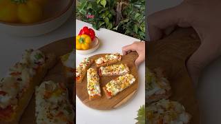 Cheese Garlic Paneer toasties appetizer paneer toastrecipes partysnackrecipe cheesegarlicbread [upl. by Chapland396]