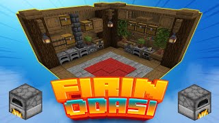 Minecraft Harika Fırın Odası Tasarımı l Minecraft Awesome Smelting Room Design İdeas [upl. by Cirilla]