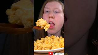 ASMR MAC amp CHEESE RACE MUKBANG shorts [upl. by Novyak]