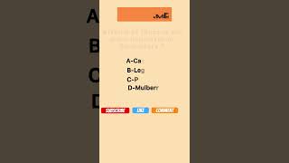 Which of these is the plant important in Sericulture  generalknowledgequiz shortsvideo shorts [upl. by Nalim]