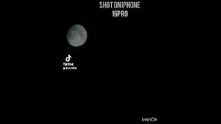 iPhone 16pro camera test moon space astrophotography iphonephotography iphone shorts fyp [upl. by Imuy]