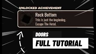 How to get Rock Bottom achievement  DOORS Tutorial [upl. by Alleinad]