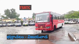 TSRTC Buses From Bhadrachalam To Vijayawada Bus Timings  Bus Ticket Fare  Kothagudem Mylavaram [upl. by Plotkin79]