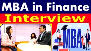 MBA Finance interview  mba college interview questions  Campus interview for financial management [upl. by Tempest]