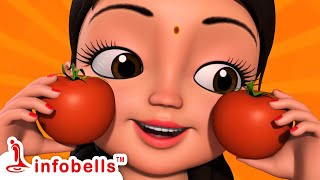 लाल टमाटर  Lal Tamatar  Hindi Rhymes for Children  Infobells [upl. by Salomone]