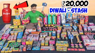 New 2024 Diwali Stash Worth ₹30000 Testing  30 हज़ार रूपये के पटाखे🔥🔥 [upl. by Noma965]