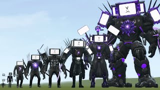 NEW ALL SIZE TV MAN TITAN In Garrys Mod [upl. by Ainimreh987]